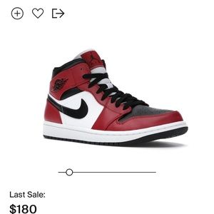 Jordan 1 Mid (Chicago Toe)